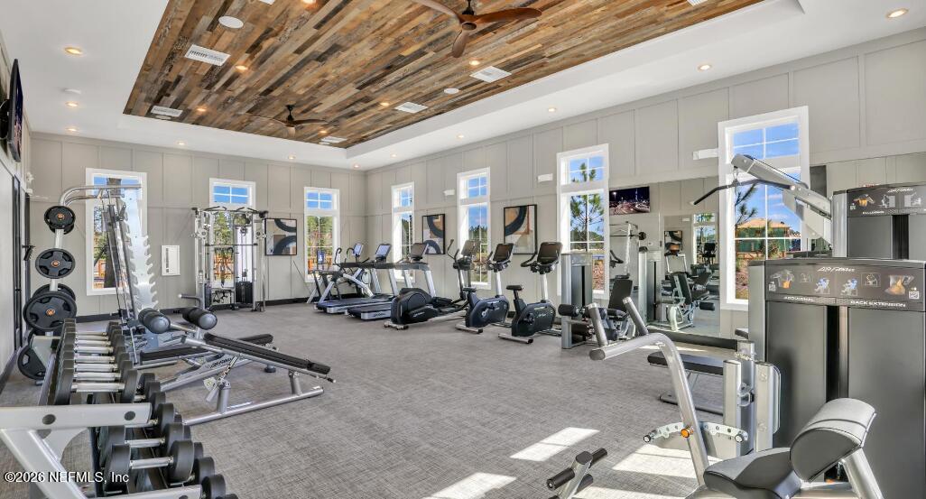 135 Sapling Terrace St. Johns, FL 32259 - Photo 13 of 17 a view of a room with gym equipment
