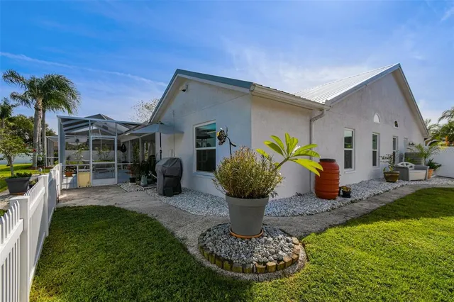 a view of an outdoor space and a yard