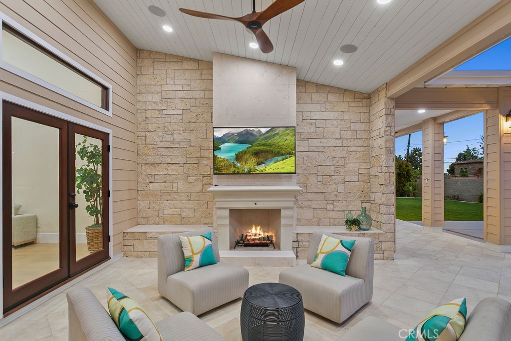 9631 Fleet Road Villa Park, CA 92861 - Photo 4 of 64 a living room with furniture and a fireplace