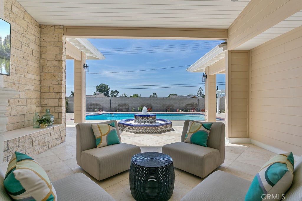 9631 Fleet Road Villa Park, CA 92861 - Photo 41 of 64 a outdoor living space with furniture and a potted plant