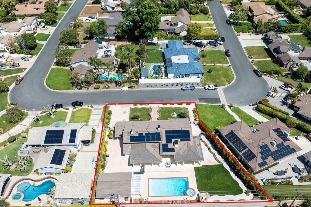 9631 Fleet Road Villa Park, CA 92861 - Photo 60 of 64 an aerial view of multiple houses with yard