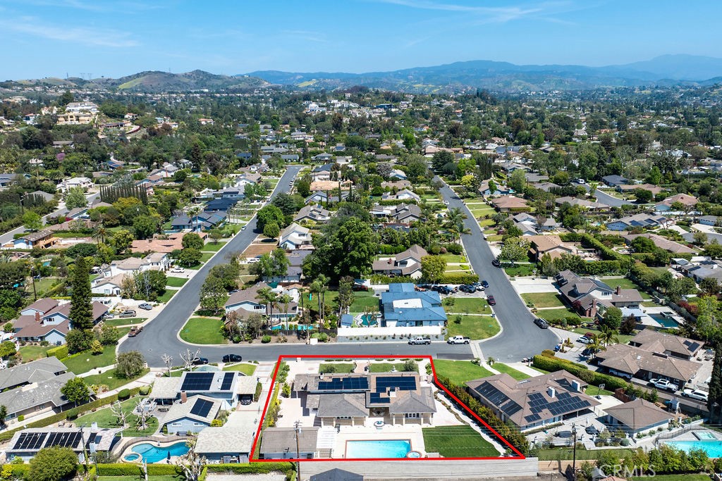 9631 Fleet Road Villa Park, CA 92861 - Photo 6 of 64 an aerial view of residential houses with outdoor space and trees
