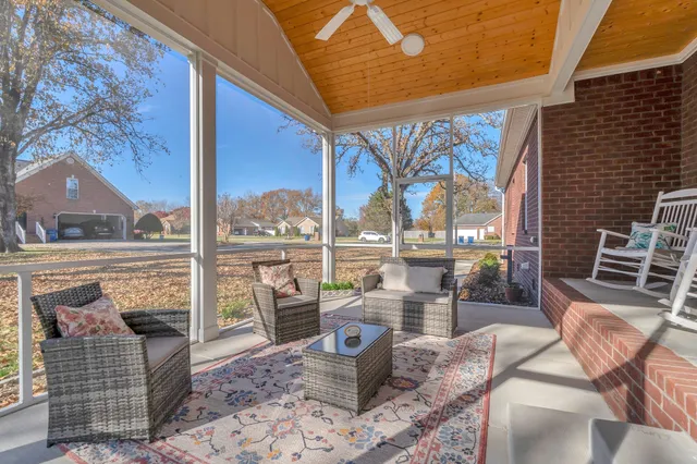 a view of outdoor seating