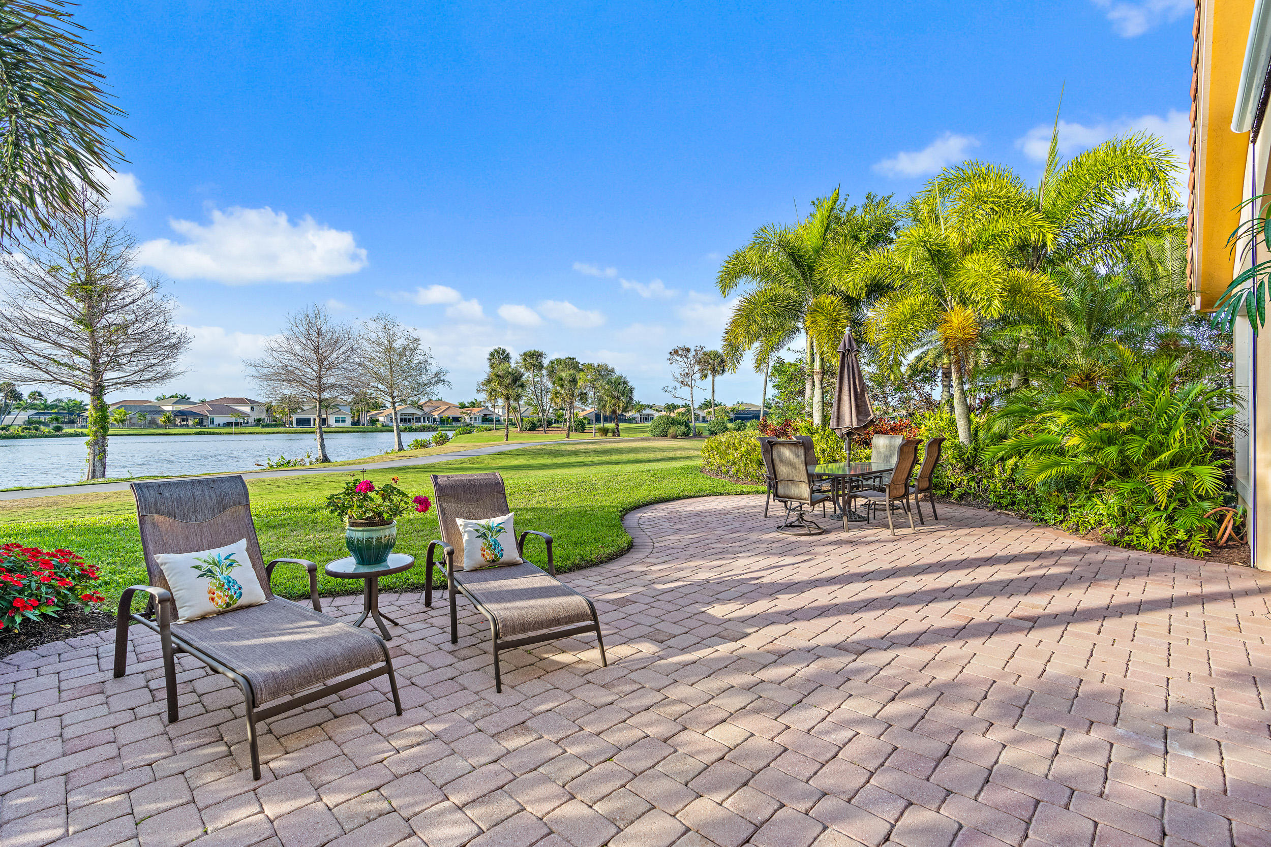 205 Carina Drive Jupiter, FL 33478 - Photo 36 of 46 Back yard and Lake View