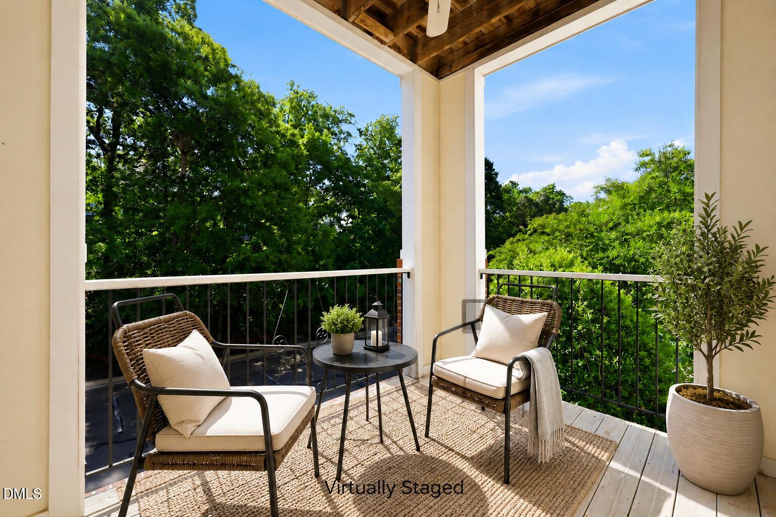 801 Moratuck Drive, Unit 202 Raleigh, NC 27604 - Photo 20 of 23 a view balcony with chairs