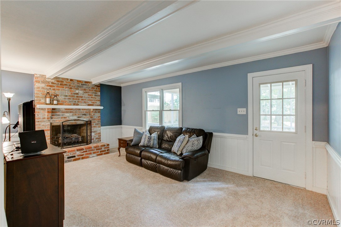 703 Fennimore Road Midlothian, VA 23114 - Photo 10 of 22 a living room with furniture window and fireplace