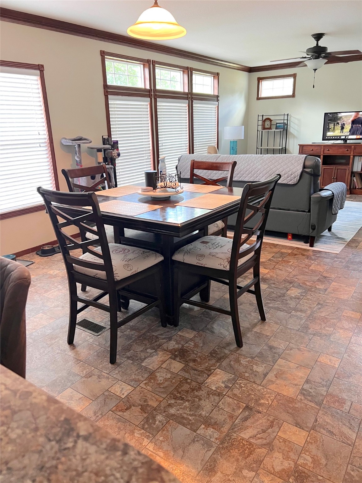 1079 Schuette Road New Ulm, TX 78950 - Photo 5 of 20 a view of a dining room with furniture window and outside view