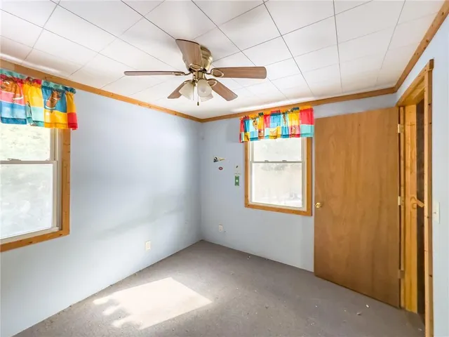 a view of a indoor garage