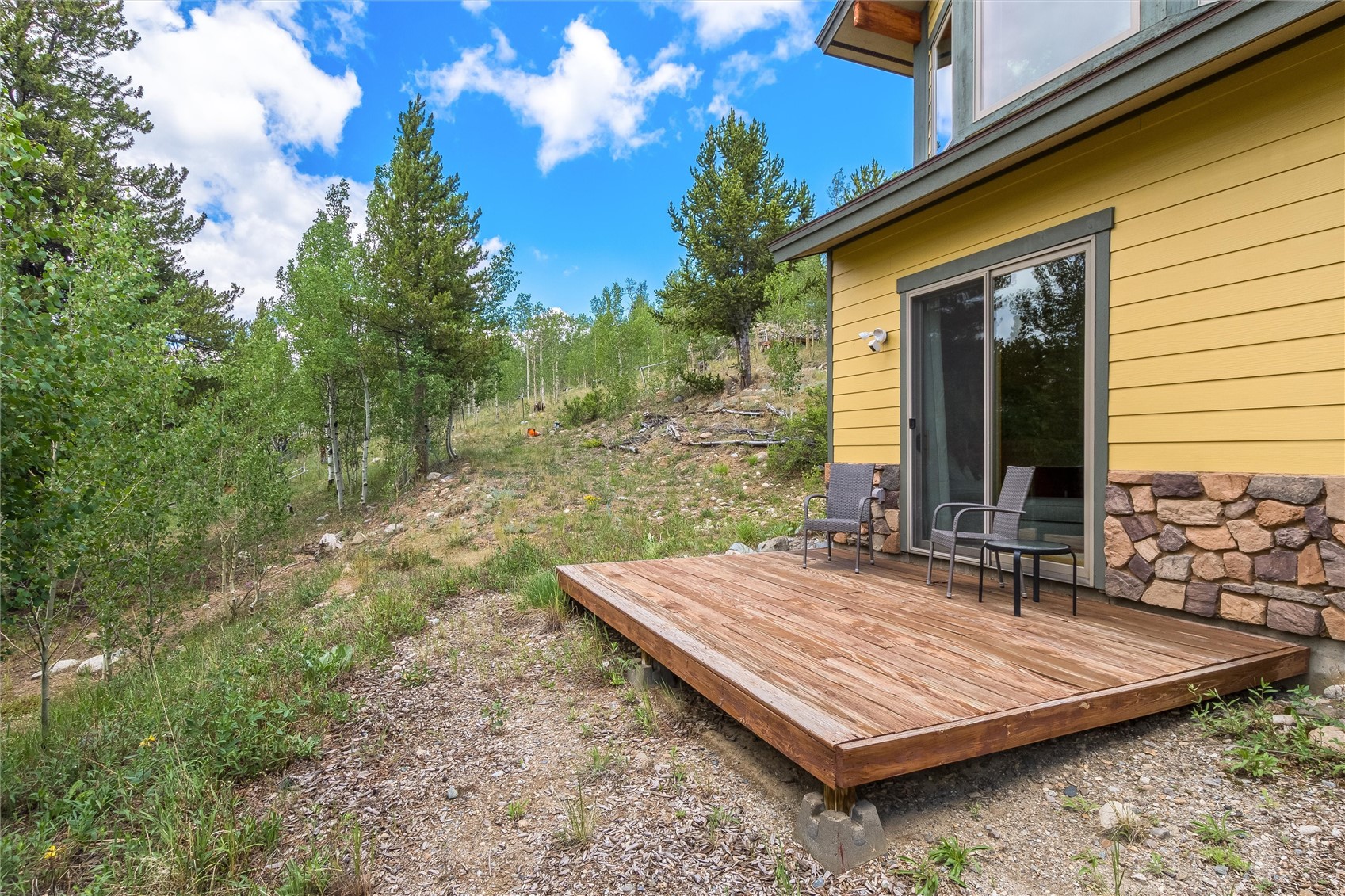 592 Ponderosa Road Fairplay, CO 80440 - Photo 37 of 45 a view of a wooden floor with a wooden fence