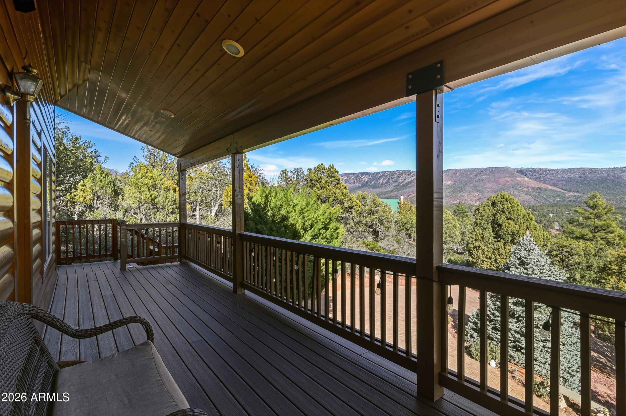 3119 Kysar Way Pine, AZ 85544 - Photo 29 of 68 a view of porch with wooden floor