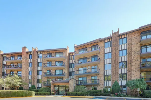 a front view of a building