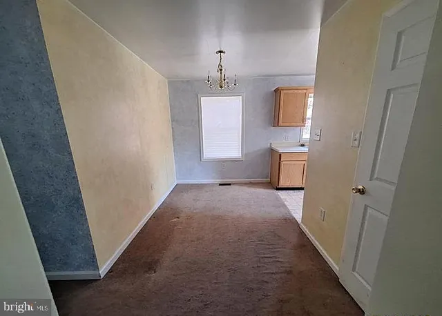 a view of hallway with window