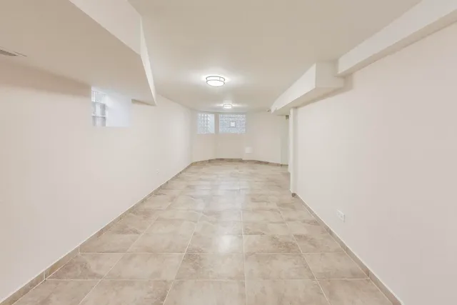 en empty room with windows