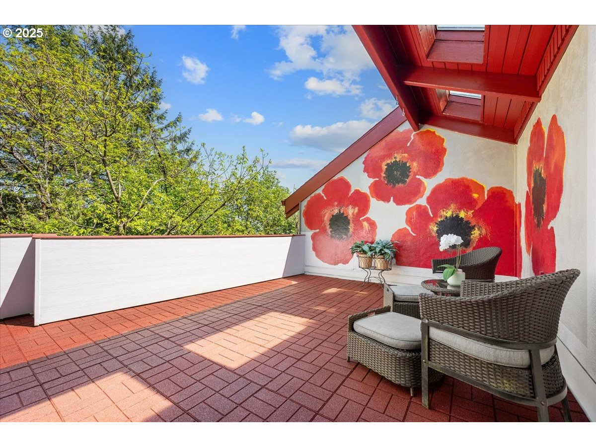 4908 Southwest Barnes Road Portland, OR 97221 - Photo 29 of 40 a view of an outdoor sitting area