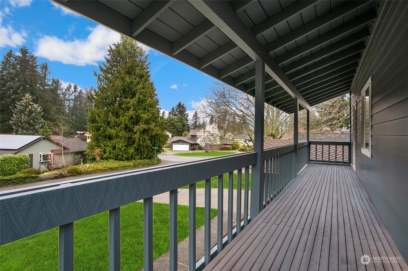 16810 143rd Avenue Southeast Renton, WA 98058 - Photo 32 of 38 a view of a balcony with wooden floor