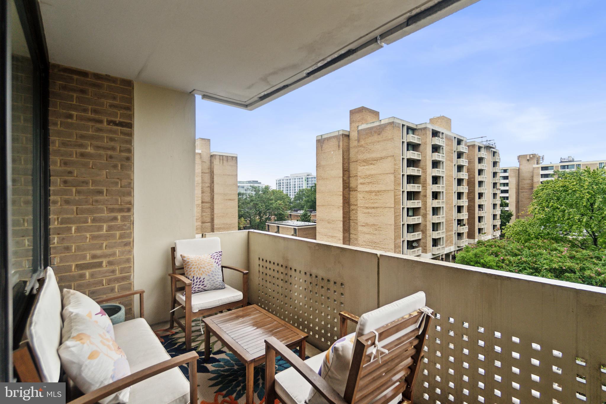 429 N Street Southwest, Unit S401 Washington, DC 20024 - Photo 15 of 23 a balcony view with couple of chairs