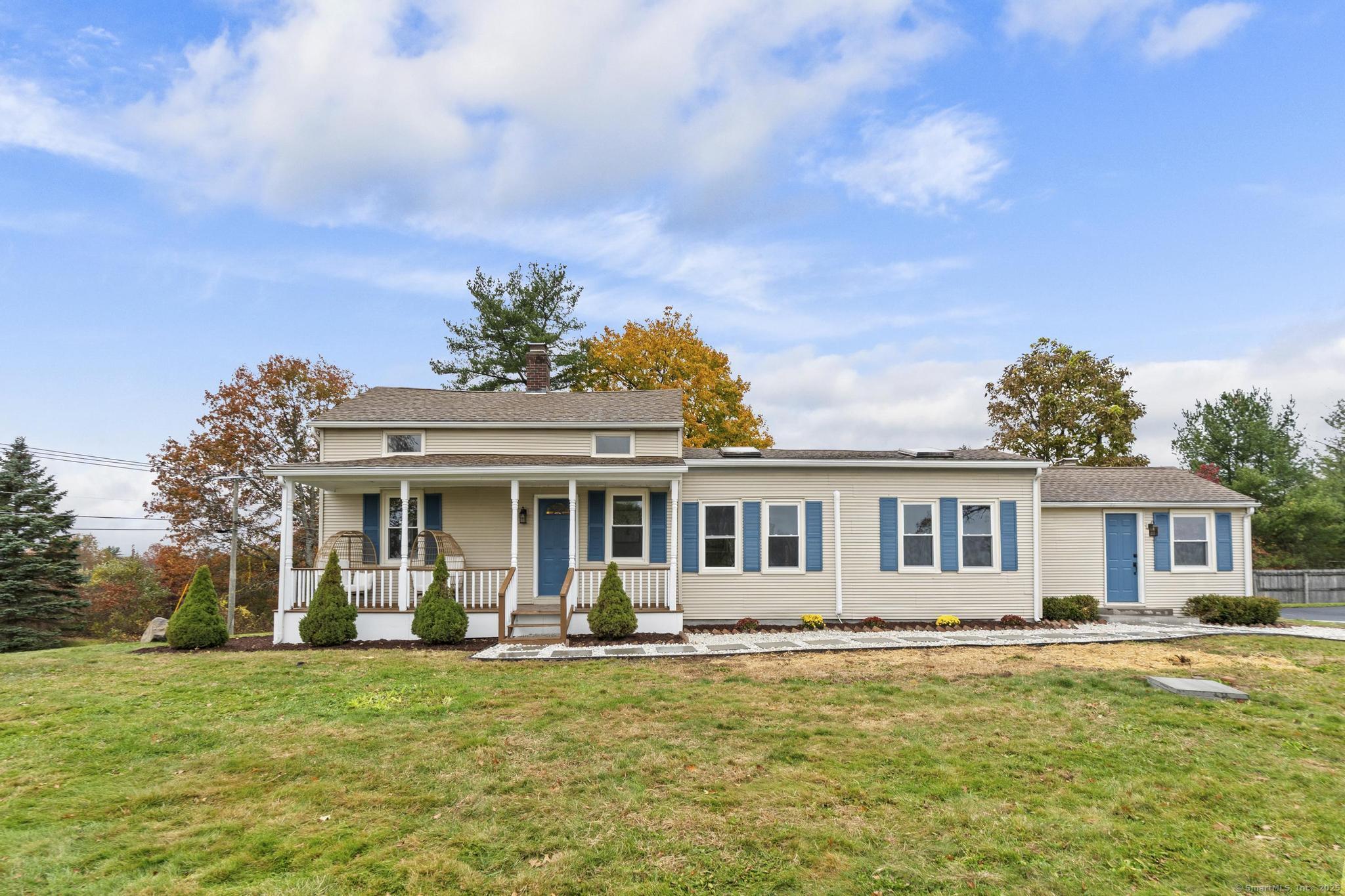 72 Spencer Street Suffield, CT 06078 - Photo 15 of 39 a view of a house with swimming pool and a yard