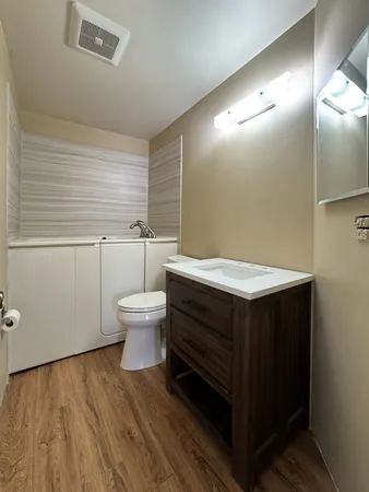 a bathroom with a sink and a toilet