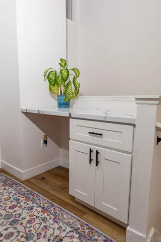 a close view of dining table