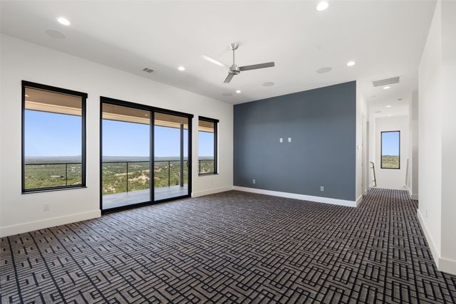 a view of city and mountain