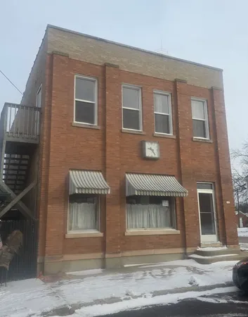 a front view of a house