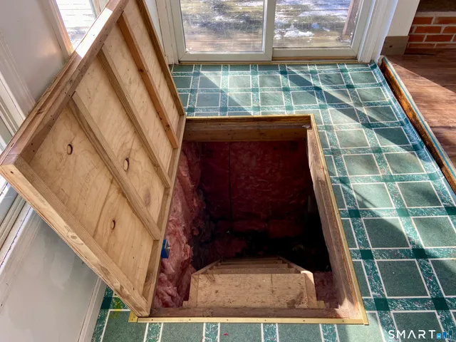 a front view of a building with entryway