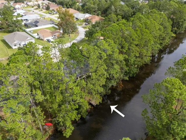 a aerial view of a house