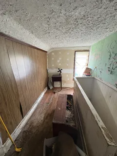 a view of a wooden deck