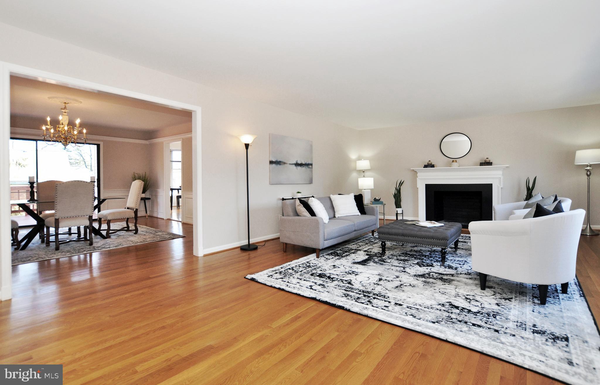5003 Sangamore Road Bethesda, MD 20816 - Photo 7 of 33 Living room has Fireplace