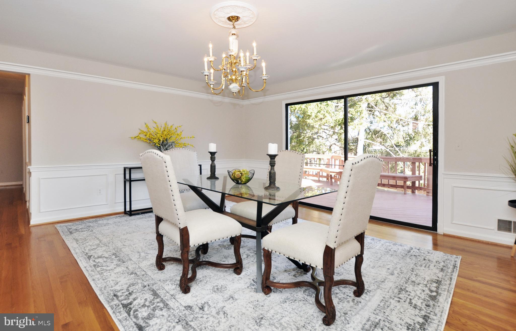 5003 Sangamore Road Bethesda, MD 20816 - Photo 8 of 33 Dining room with exit to Deck