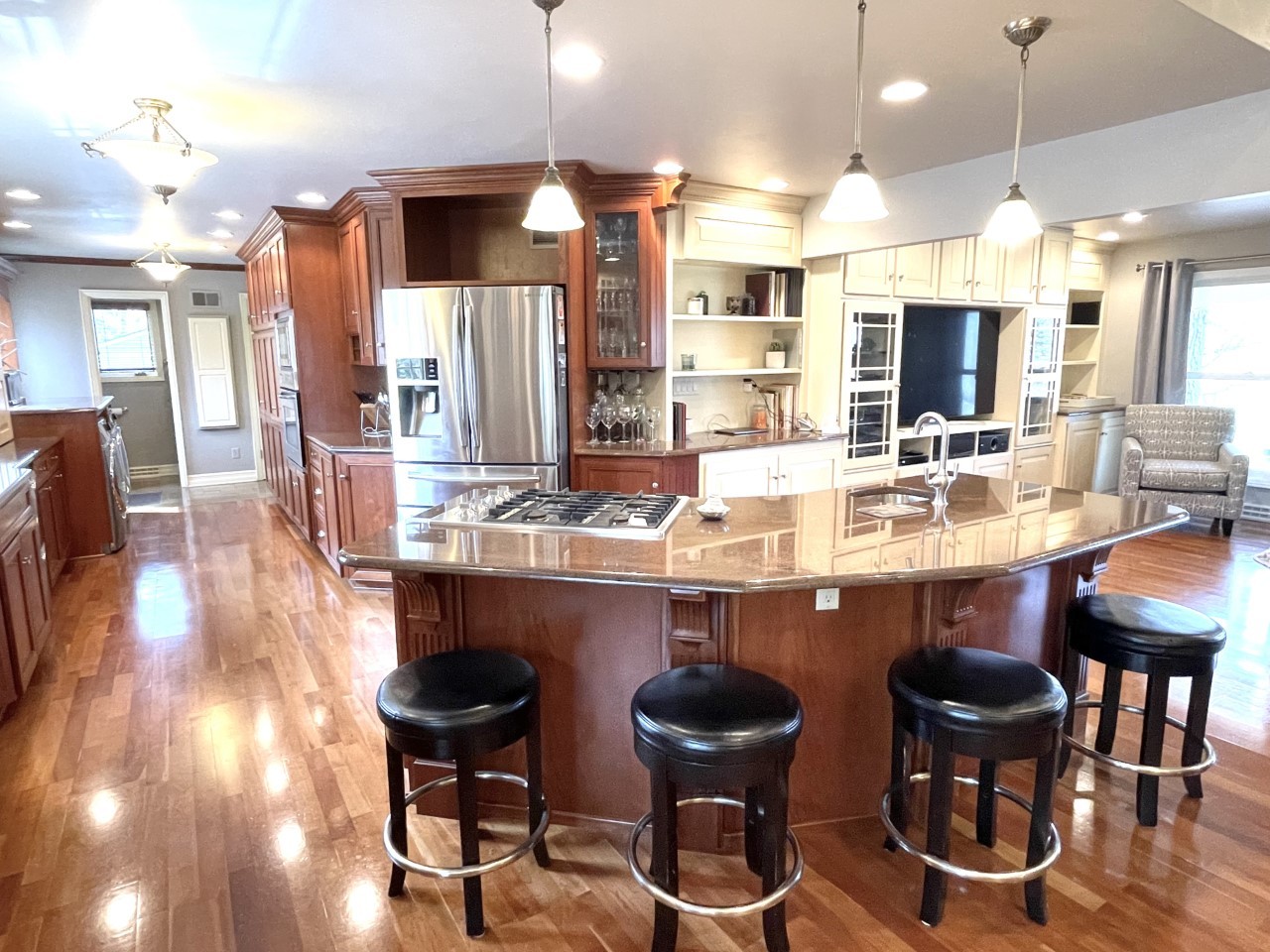 2583 East 259th Road Peru, IL 61354 - Photo 15 of 48 a kitchen with a table chairs and a living room