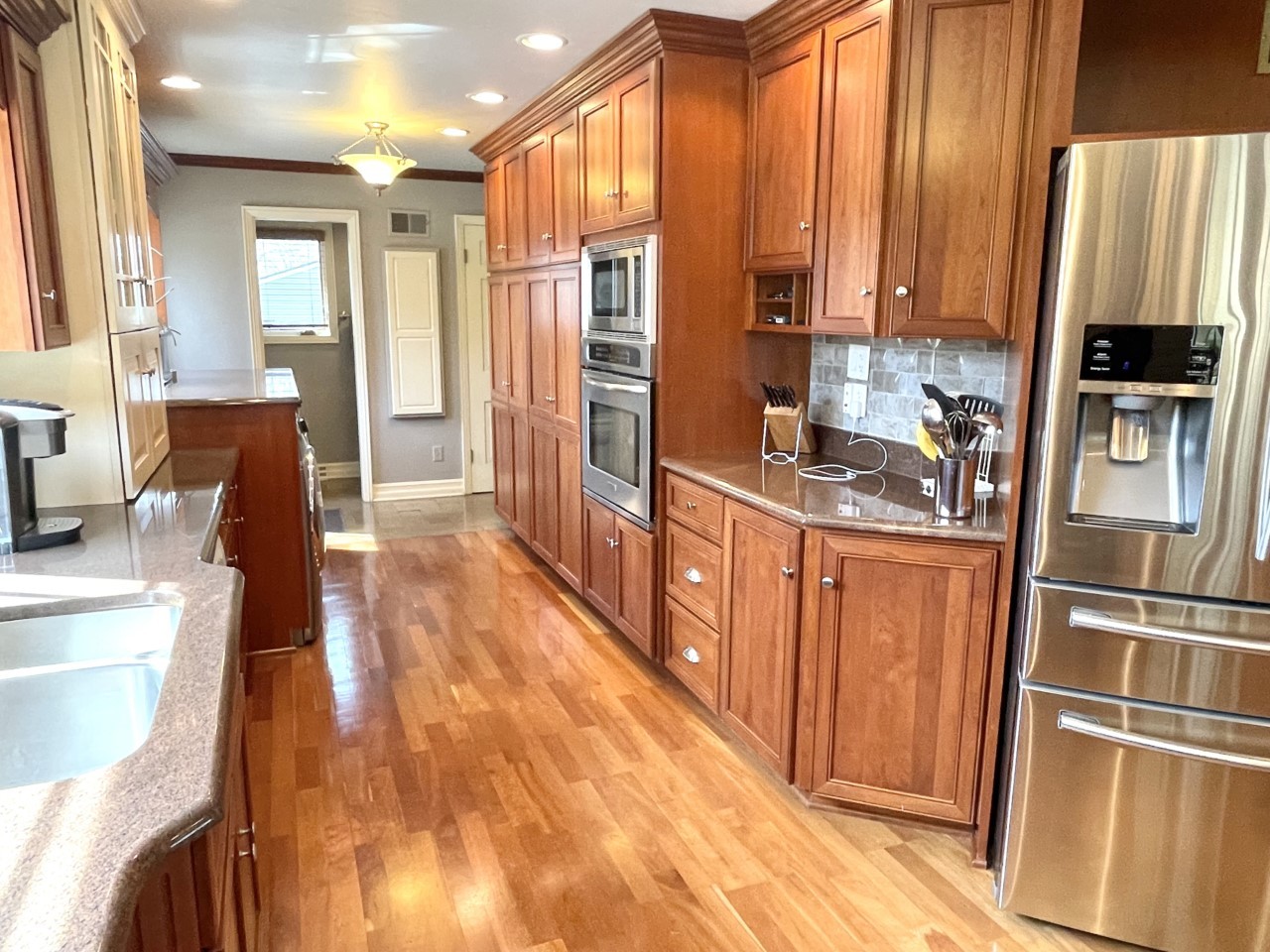2583 East 259th Road Peru, IL 61354 - Photo 18 of 48 a kitchen with stainless steel appliances granite countertop a refrigerator and a stove top oven