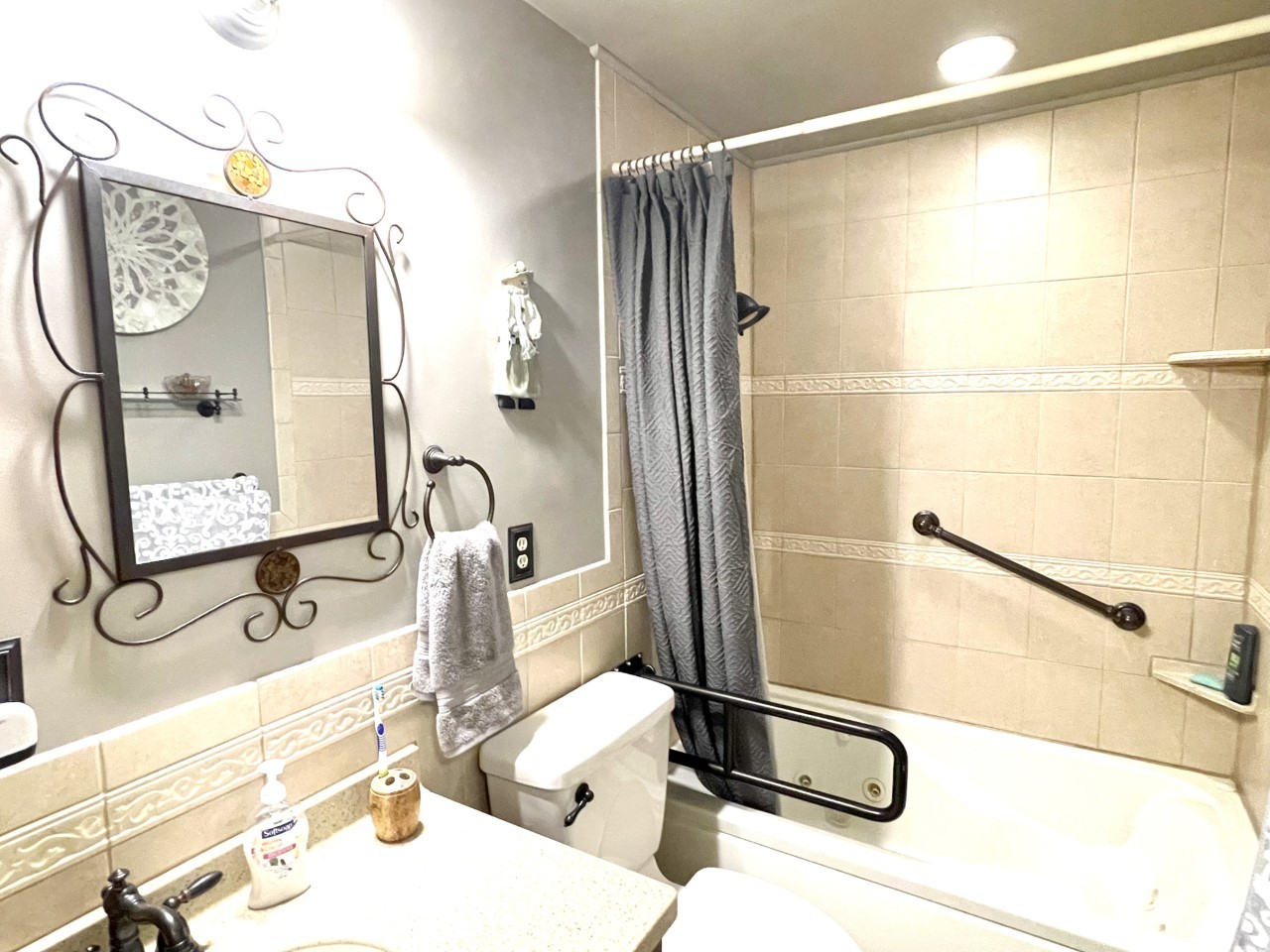2583 East 259th Road Peru, IL 61354 - Photo 35 of 48 a bathroom with a sink and a mirror