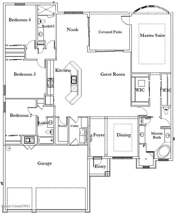 4092 Ruthann Circle Melbourne, FL 32934 - Photo 2 of 2 Nina Lot53GR floor plan