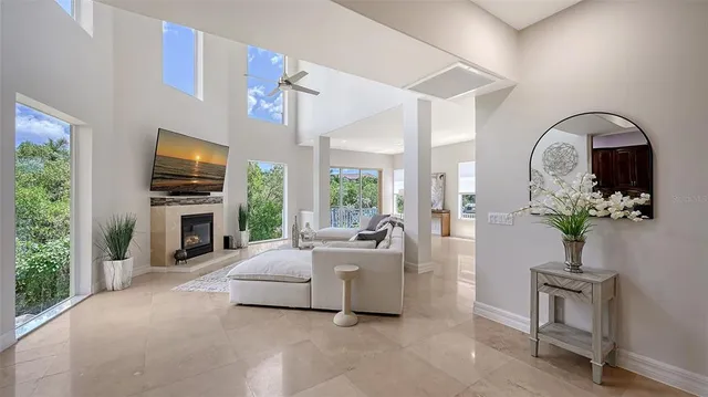 a view of a house with backyard from balcony