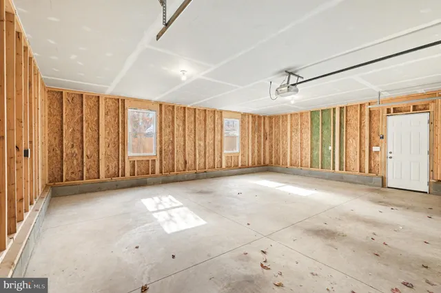 a view of a building with a garden