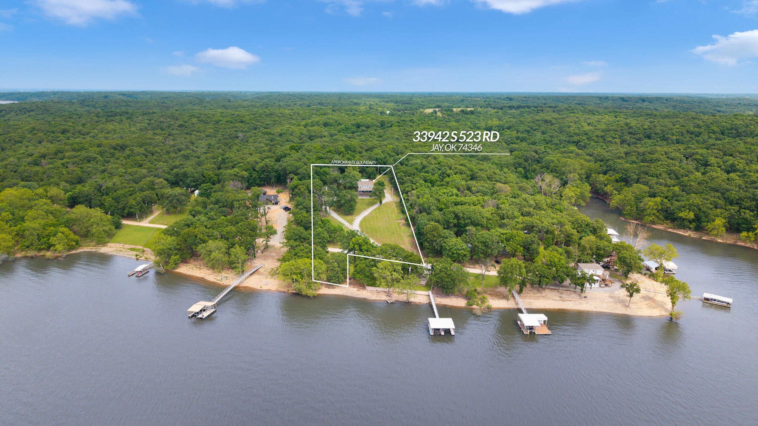 33942 South 523 Road Jay, OK 74346 - Photo 1 of 45 lake front home