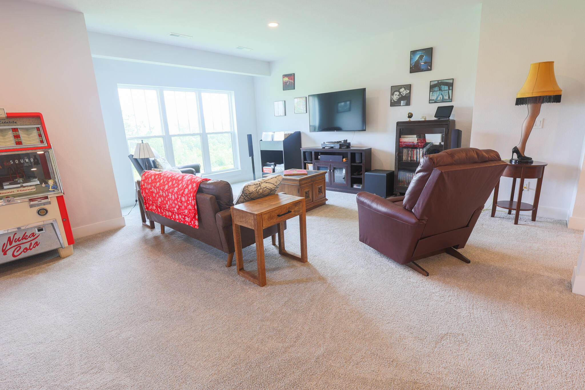N28W25158 Pkwy Rdg Circle, Unit B Pewaukee, WI 53072 - Photo 54 of 86 Rec Room Lower Level with Exposed Wall and Walk Out to Patio