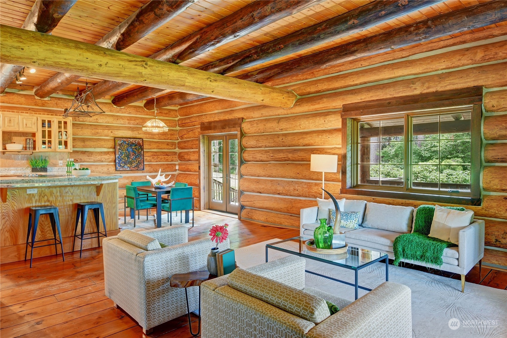 18724 High Rock Road Monroe, WA 98272 - Photo 9 of 39 a outdoor living space with furniture and a fireplace