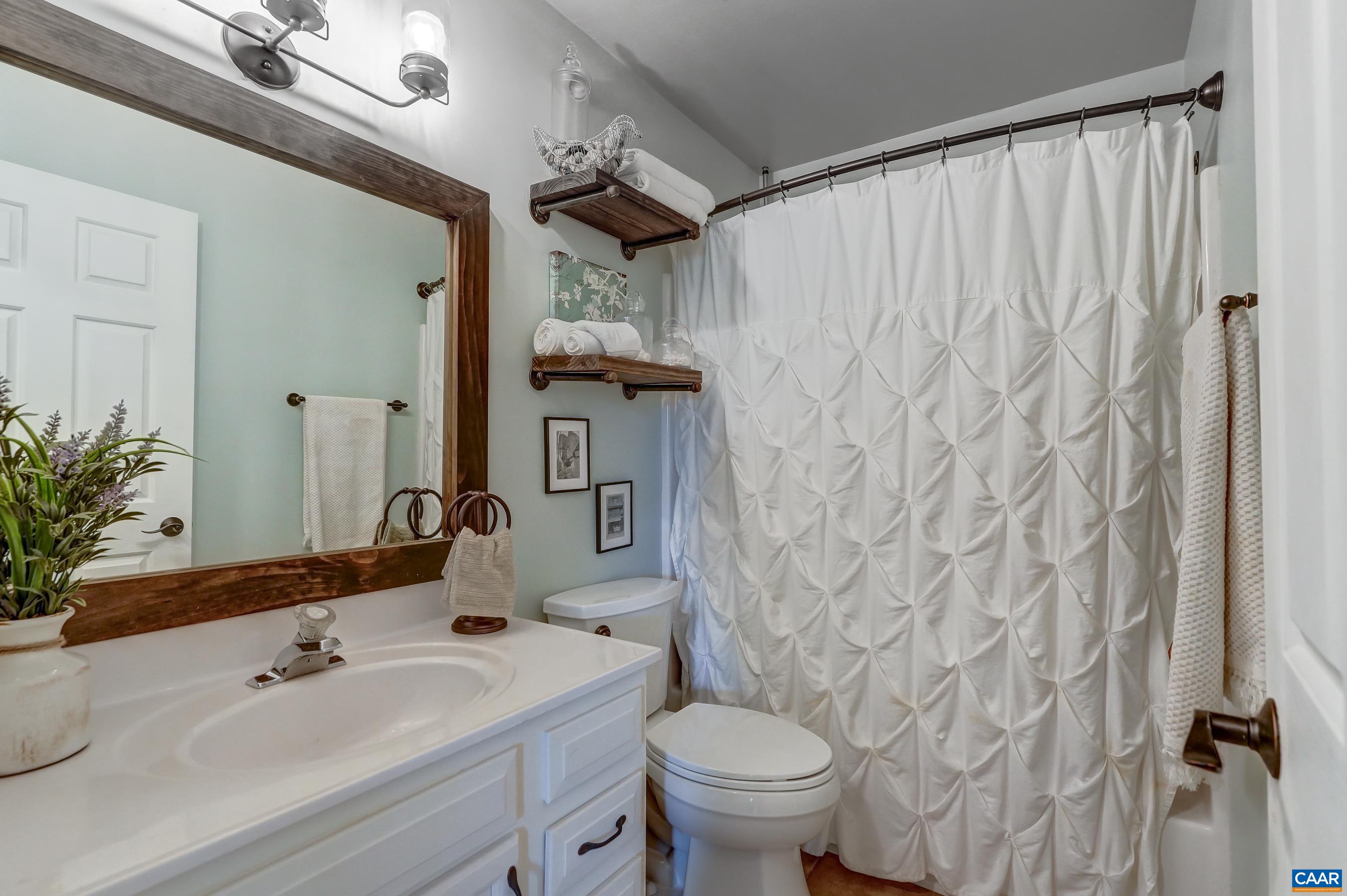 1069 Amber Ridge Road Charlottesville, VA 22901 - Photo 30 of 46 a bathroom with a sink and a mirror