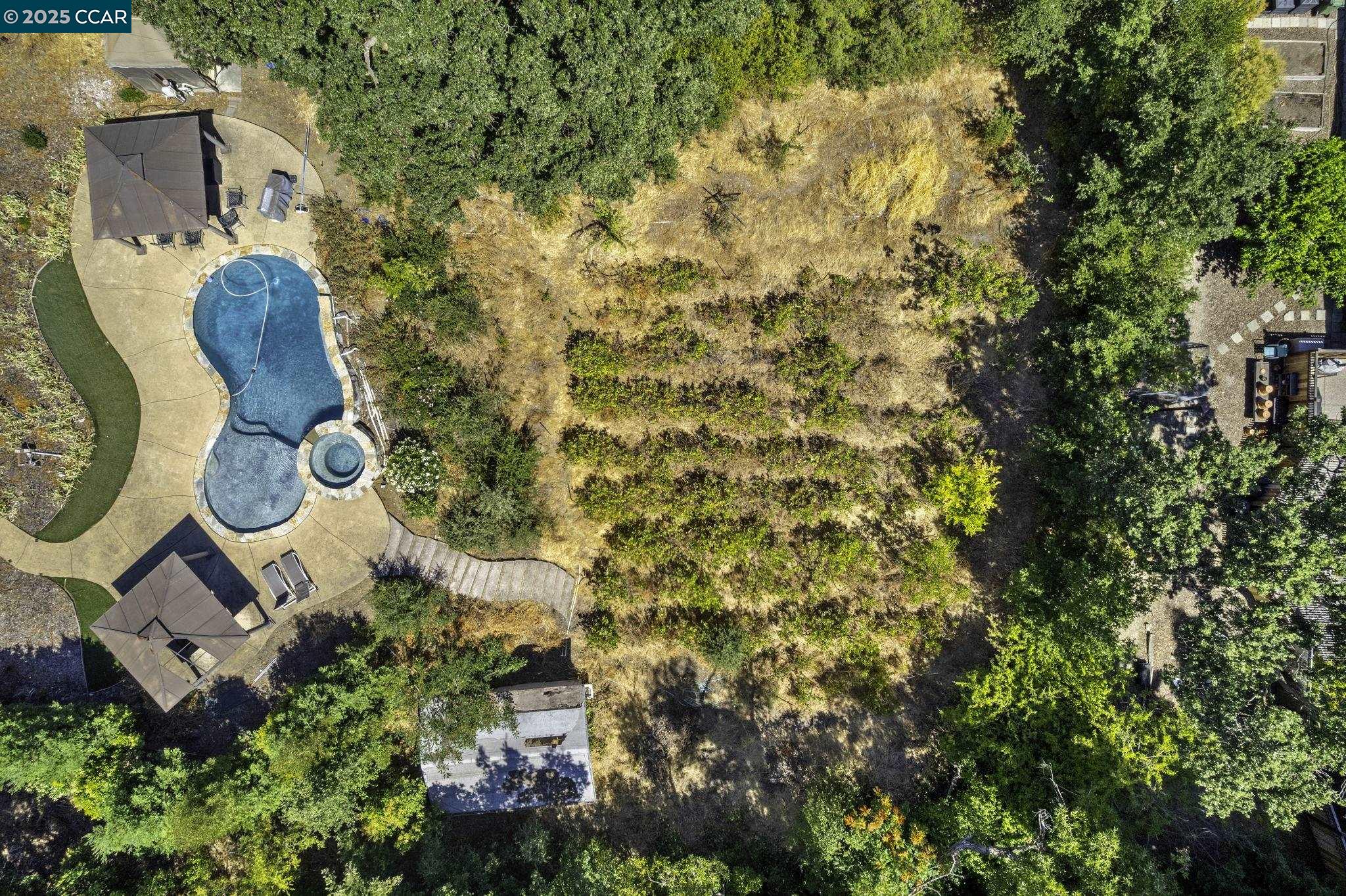 1910 San Miguel Drive Walnut Creek, CA 94596 - Photo 43 of 58 an aerial view of residential house with outdoor space and parking