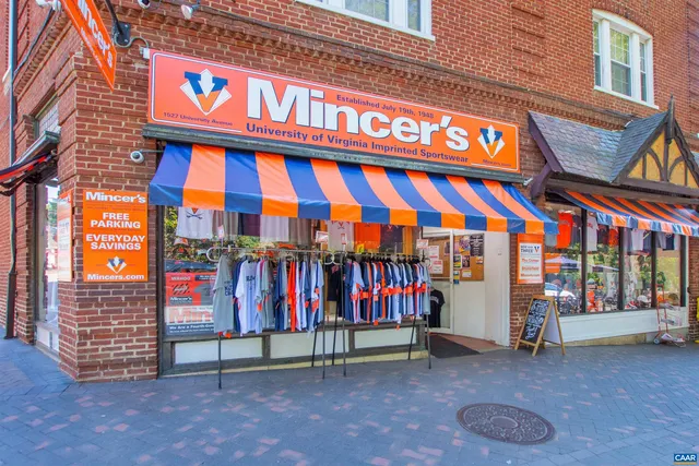 a view of street with flower on the side of it