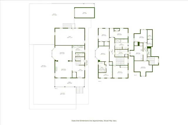 a view of backyard of house