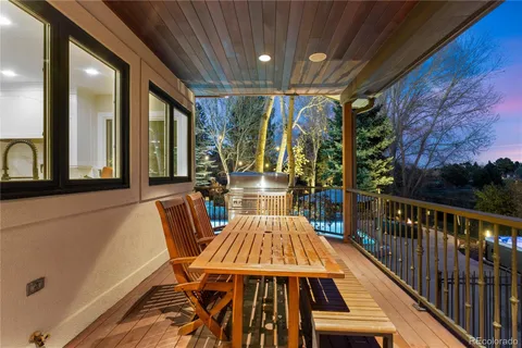 a view of balcony with couch
