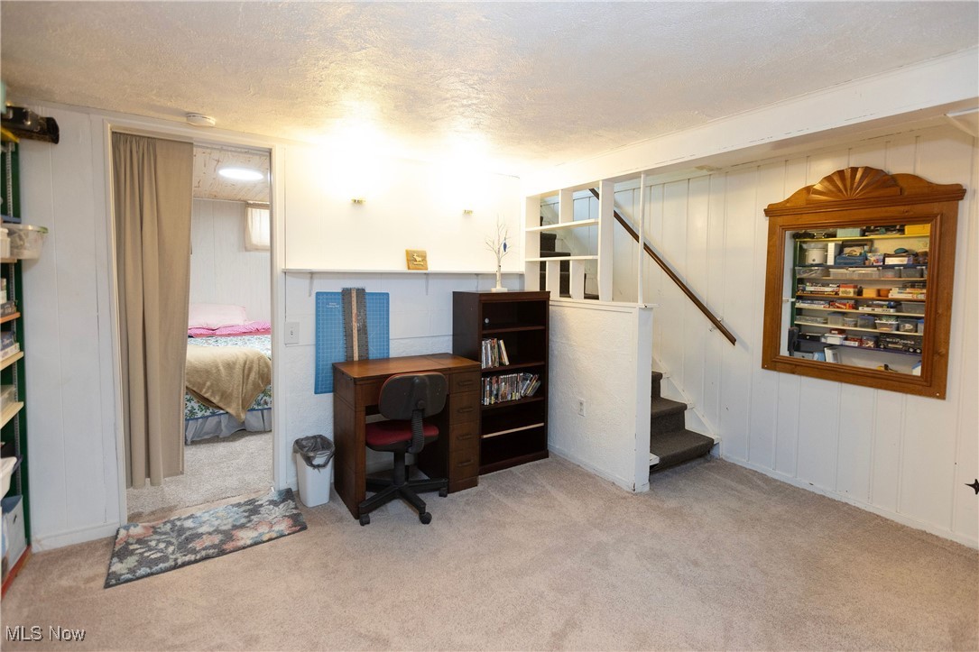 253 Sunset Road Avon Lake, OH 44012 - Photo 28 of 33 Office with light carpet and a textured ceiling