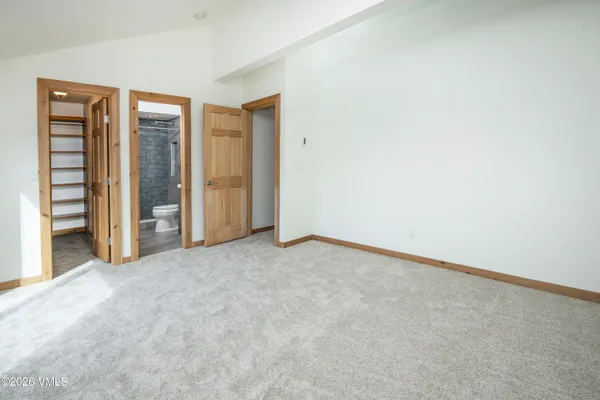 an empty room with a natural light