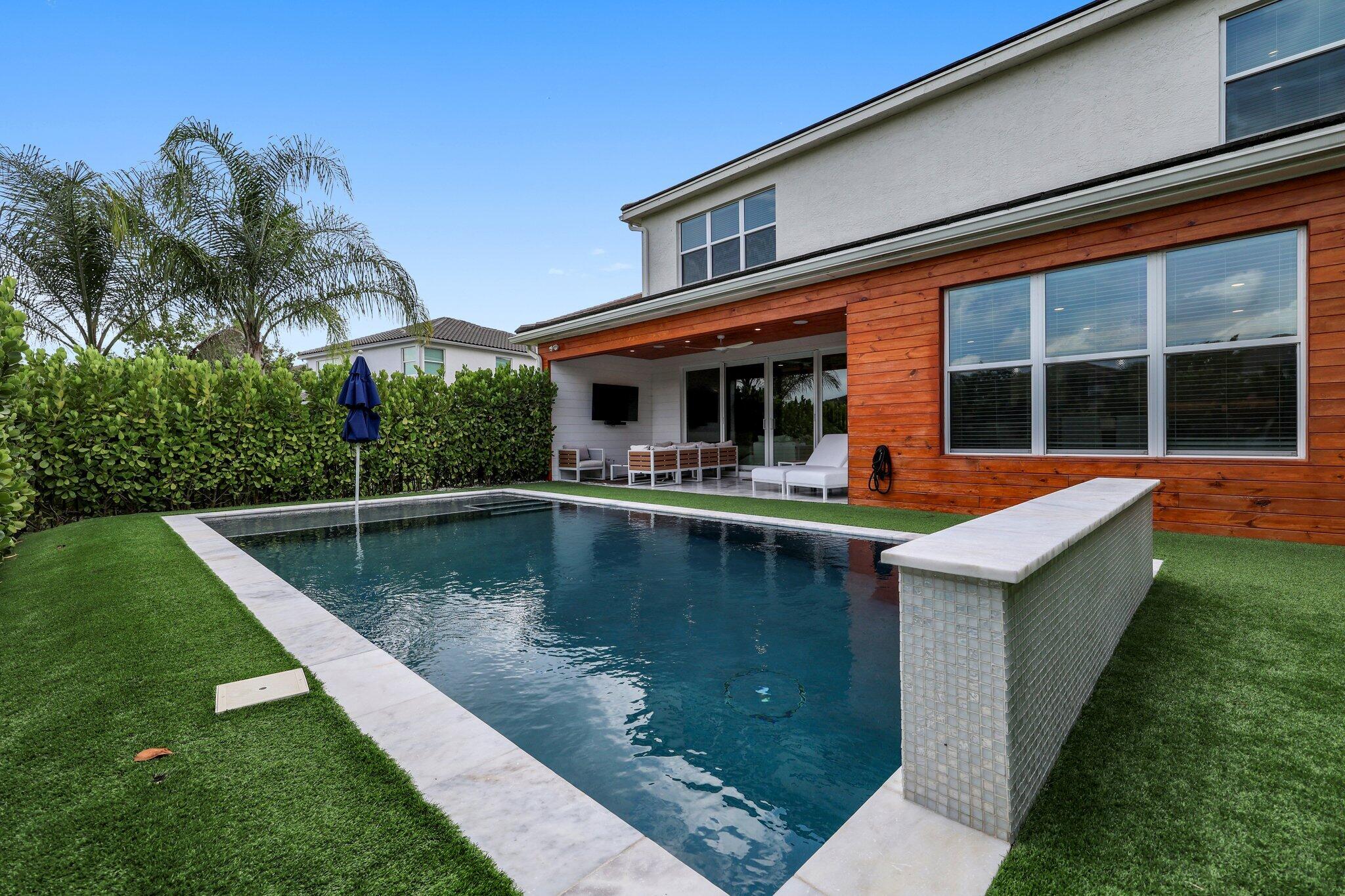 15356 Blue River Road Delray Beach, FL 33446 - Photo 40 of 71 backyard w pool