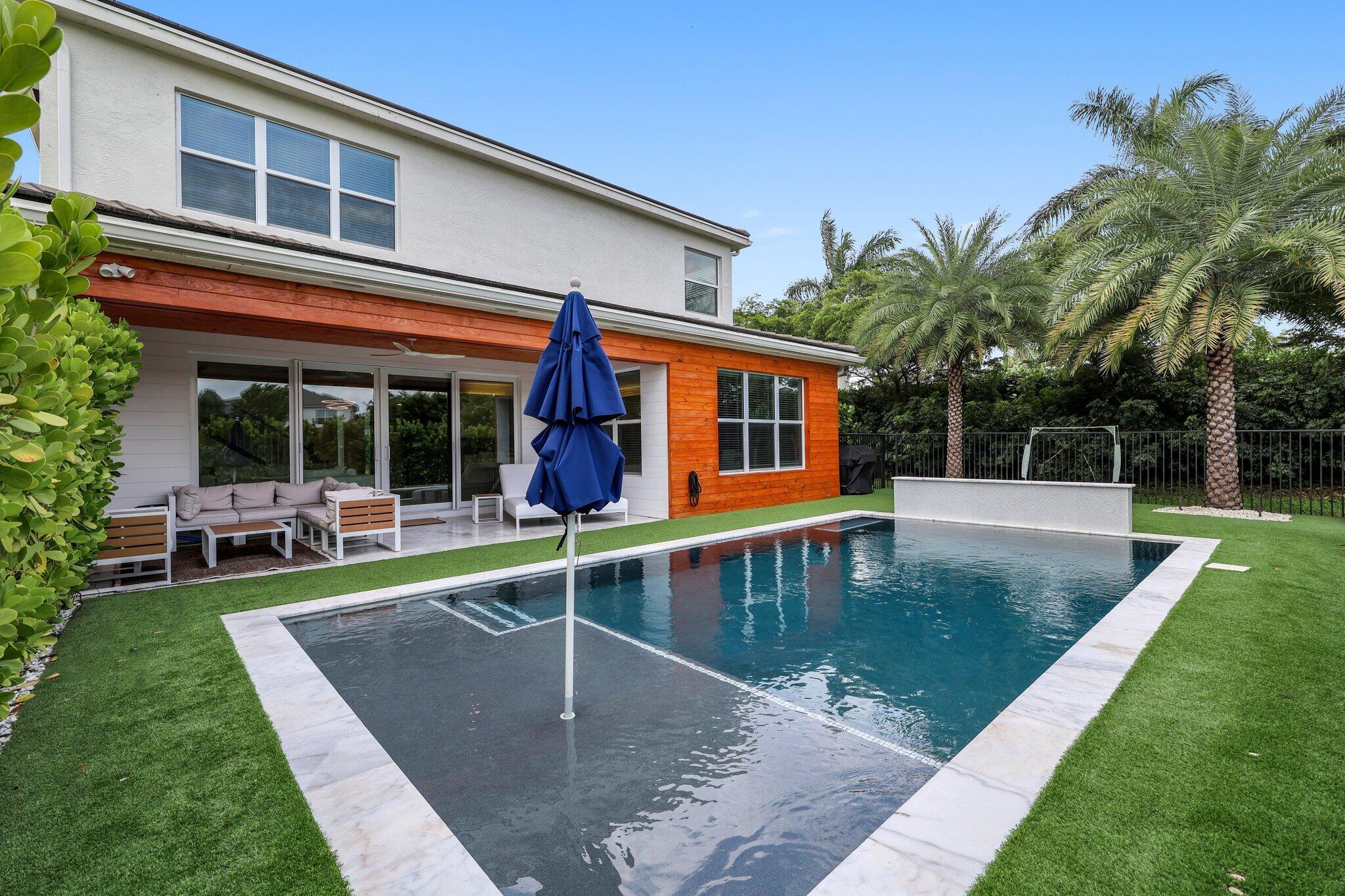 15356 Blue River Road Delray Beach, FL 33446 - Photo 41 of 71 backyard w pool