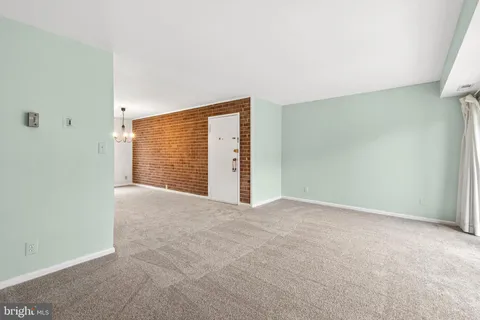 an empty room with an entryway