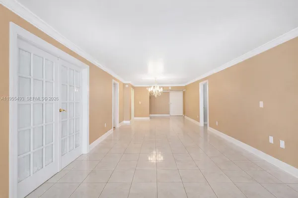 a view of an empty room